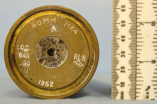 40mm Bofors QF 40 mm Mark 4 Gun Dummy Round the40mm Bofors QF 40 mm Mark 4 Gun Unfired British Naval Dummy Round (40 x 311R) Antique & Militaria