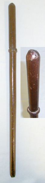 WW1 Era British Officers Brown Leather Bound Swagger Sword Stick Sword