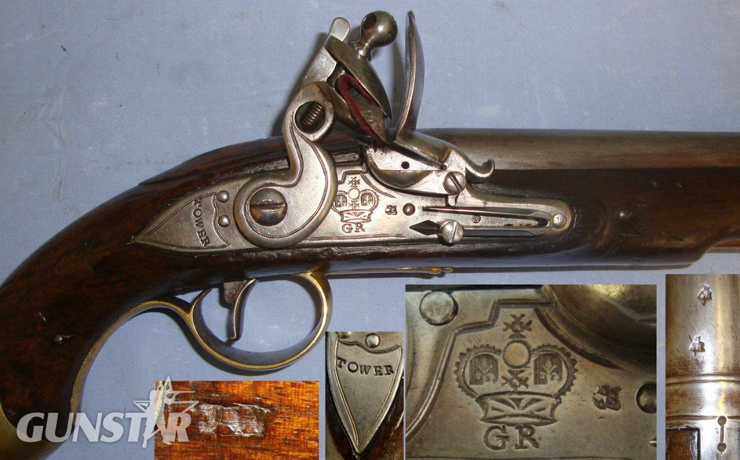 Enfield Stock Impressed With ‘JW’ Stock Maker’s Mark. Sn 22059:6 .65 Cal Muzzleloader Muzzleloader