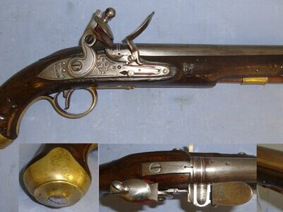 Enfield Stock Impressed With ‘JW’ Stock Maker’s Mark. Sn 22059:6 .65 Cal Muzzleloader Muzzleloader