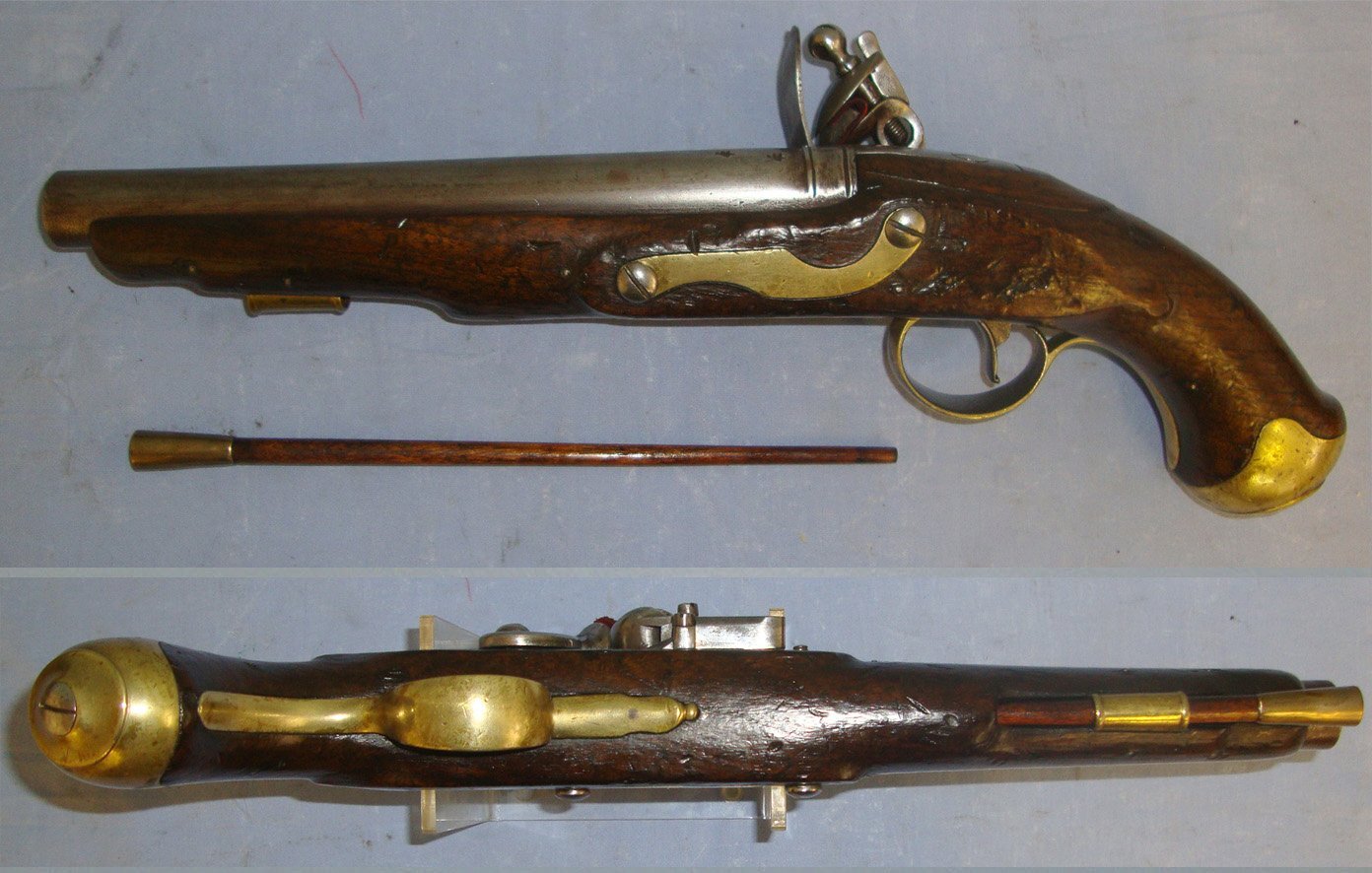  Enfield Stock Impressed With ‘JW’ Stock Maker’s Mark. Sn 22059:6 .65 Cal Muzzleloader Muzzleloader