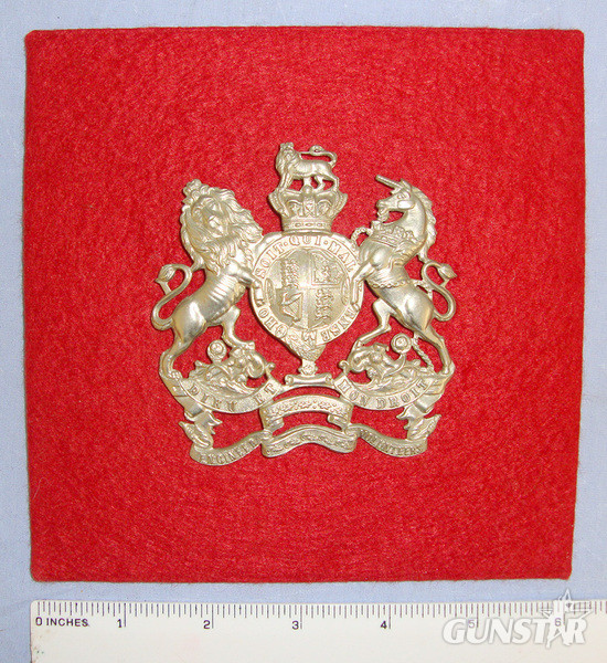 Victorian British Engineer Volunteer Other Ranks White Metal Queen’s Crown Helmet Plate Card Mounted For Display  Antique & Militaria in 