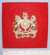 Victorian British Engineer Volunteer Other Ranks White Metal Queen’s Crown Helmet Plate Card Mounted For Display  Antique & Militaria