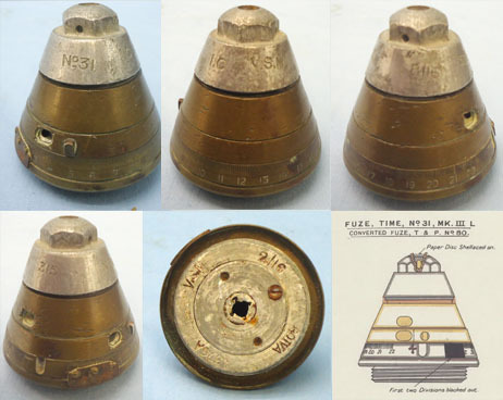  INERT DEACTIVATED. Rare, Unfired WW1 (1916 dated) British No 31 Nose Fuse For Th INERT DEACTIVATED. Rare, Unfired WW1 (1916 dated) British No 31 Nose Fuse For Th Antique & Militaria