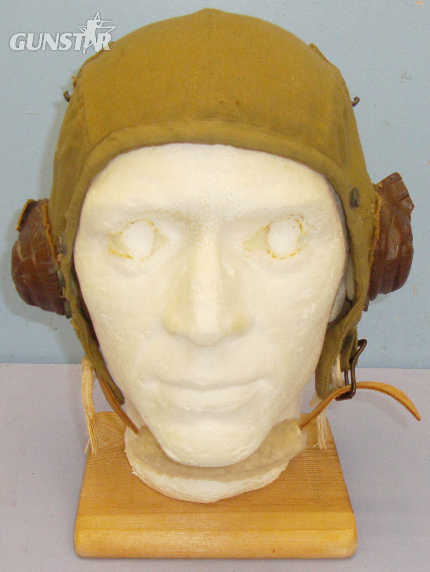 WWII US Army Air Forces  A-9 Summer Flying Helmet with Full Wiring Looms. 20979. WWII US Army Air Forces  A-9 Summer Flying Helmet with Full Wiring Looms. 20979. Clothing in 