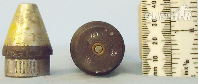  30 mm MK108 (30x90RB) HEI (High Explosive Incendiary) (M geschloss) Cannon Round WW2 INERT German 30 mm MK108 (30x90RB) HEI (High Explosive Incendiary) (M geschl Antique & Militaria