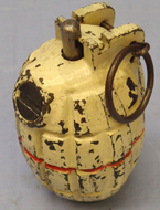 INERT DEACTIVATED. WW2, 1944 Dated, Mills No 36M MK1, Dummy Hand Grenade. Sn - 19966:6 INERT DEACTIVATED. WW2, 1944 Dated, Mills No 36M MK1, Dummy Hand Grenade. Sn - 19966:6  Other