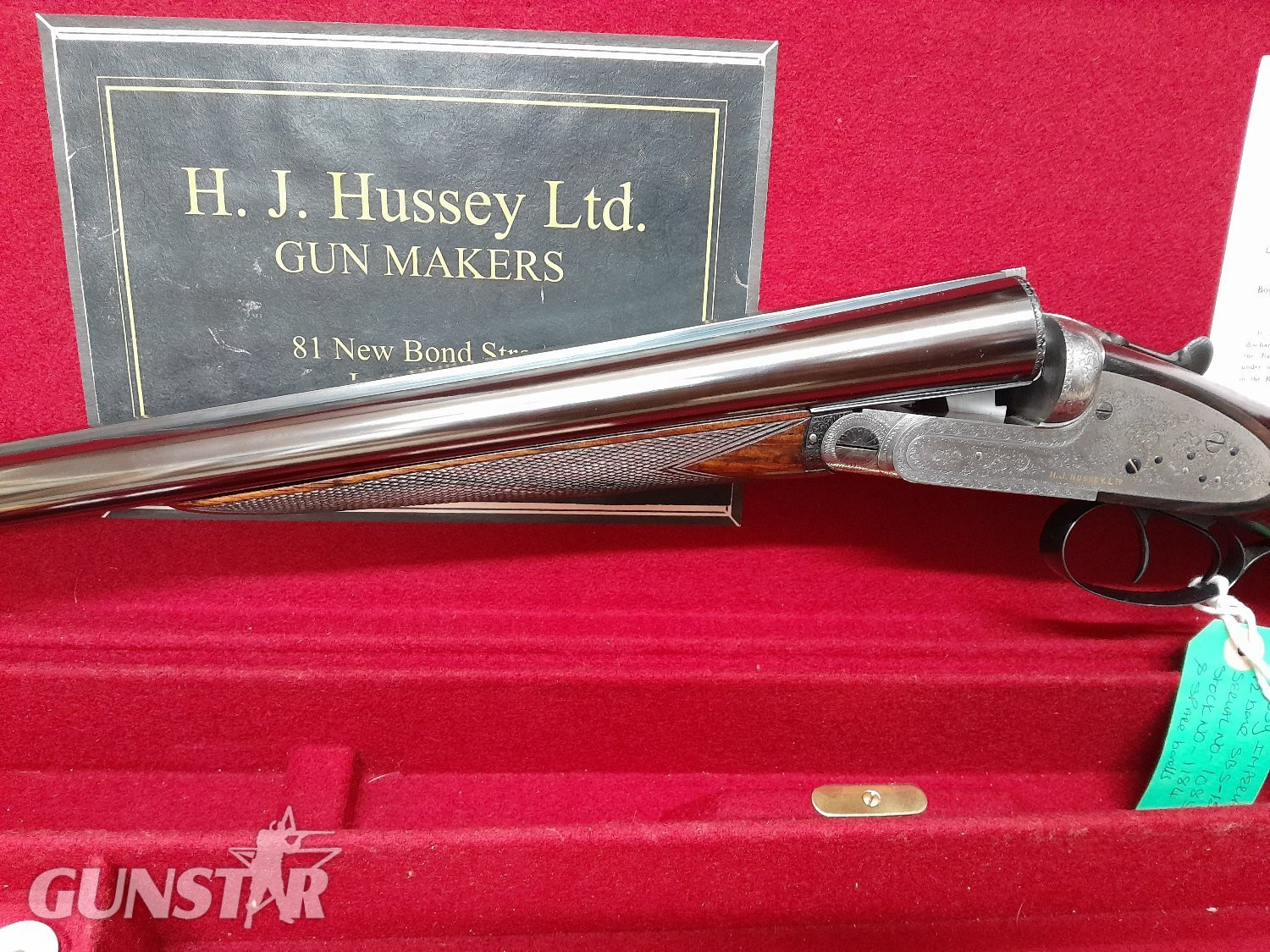 H. J. Hussey imperial live pigeon gun x2 barrel set Side By Side 12 Bore/gauge