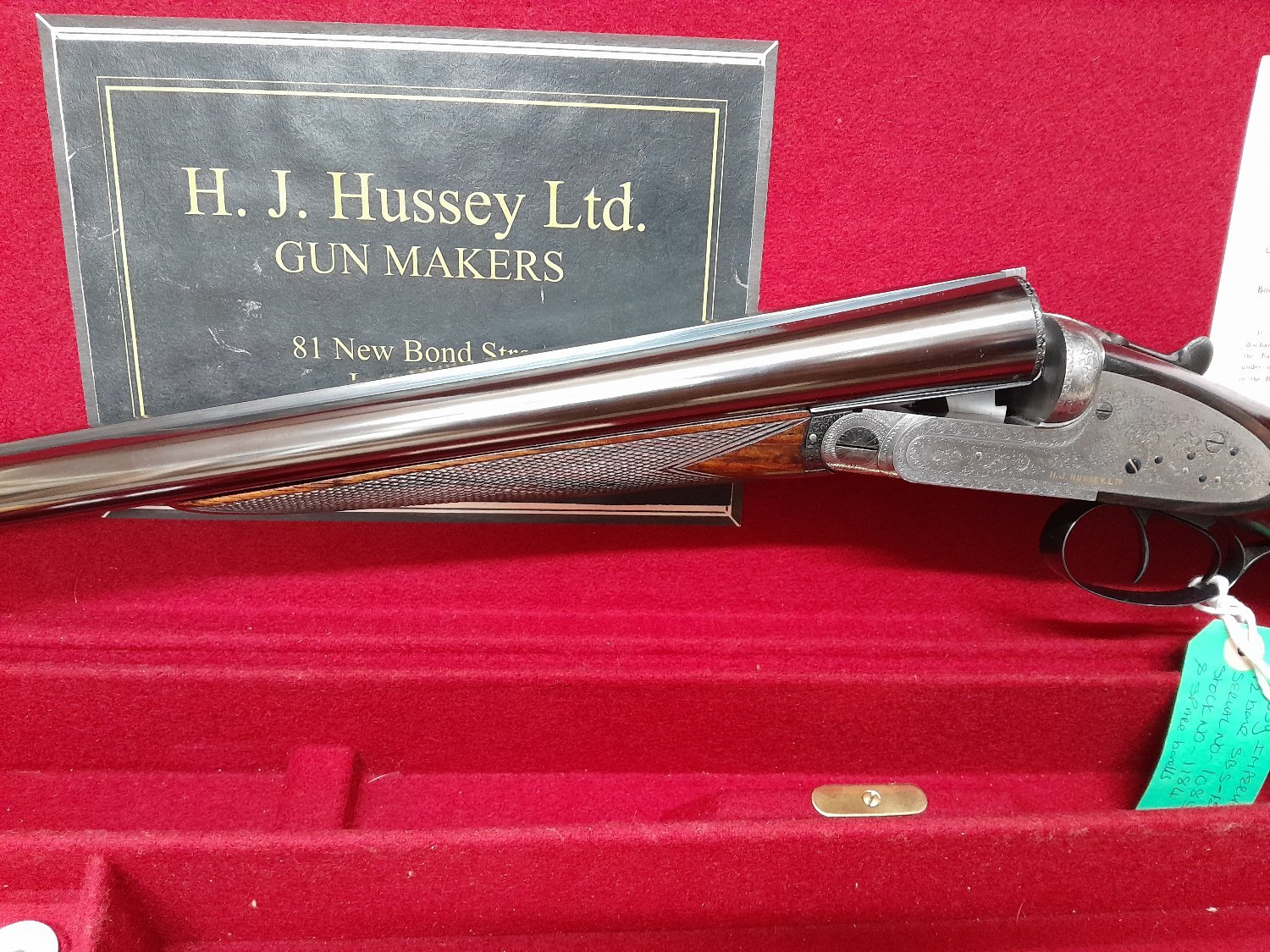H. J. Hussey imperial live pigeon gun x2 barrel set Side By Side 12 Bore/gauge