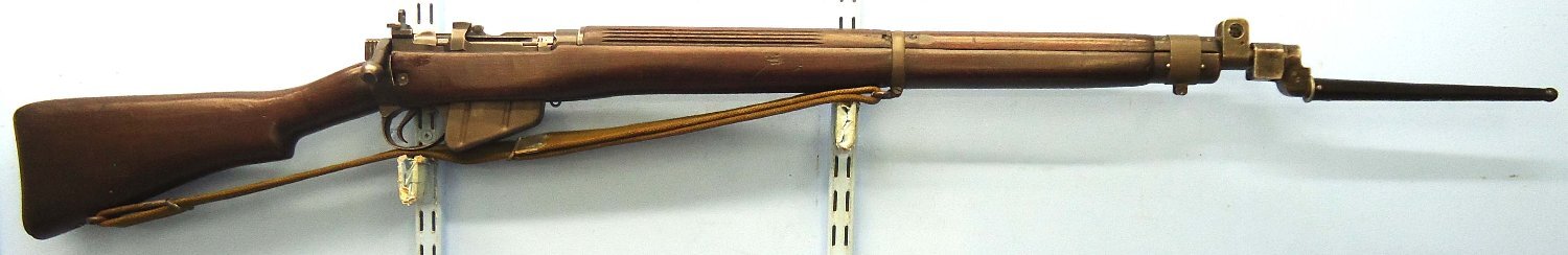 WW2, 1943 Dated, British Army Long Branch Canada No.4 MK 1* .303 Calibre Rifle, Webbing Sling, WW2 Pig Sticker Bayonet & Scabbard. Sn 23800 WW2, 1943 Dated, British Army Long Branch Canada No.4 MK 1* .303 Calibre Rifle, Webbing Sling, WW2 Pig Sticker Bayonet & Scabbard. Sn 23800 Bolt Action Various Rifle - {CATEGORY} in 