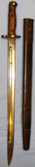 British ‘1907’ Bayonet and Scabbard by ‘GEO. Bussey & Co Ltd. BAYO 759. Bayonet