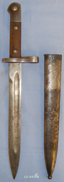  Norwegian 1894/M1 Krag Bayonet, Scabbard & Frog.  BAYO 275. Bayonet