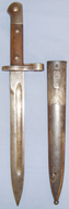 Norwegian 1894/M1 Krag Bayonet, Scabbard & Frog.  BAYO 275. Bayonet