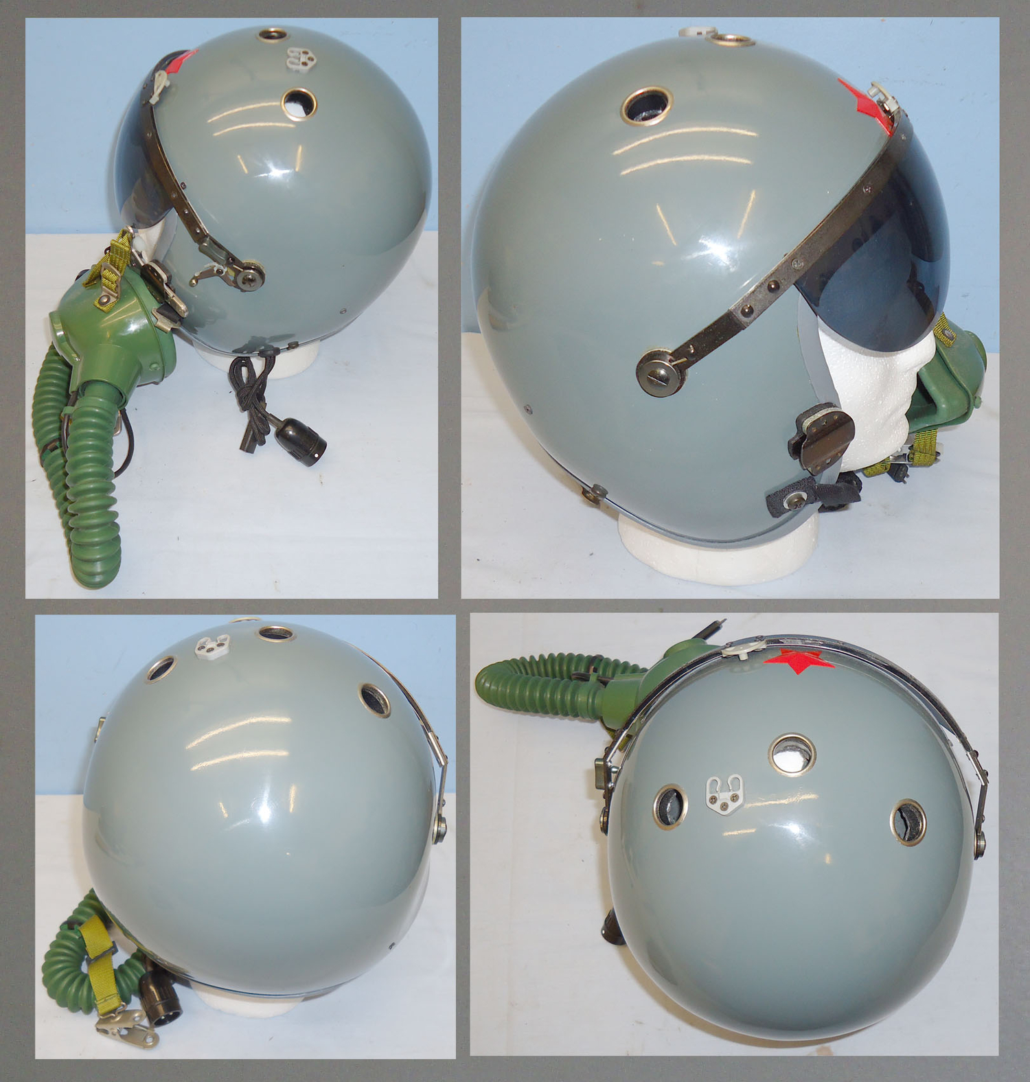 Chinese Latest Generation TK-21 Fighter Jet Pilots ‘Smart Helmet’ with Oxygen Breathing Mask Microphone Socket and Visor Cover. HE 823. Chinese Latest Generation TK-21 Fighter Jet Pilots ‘Smart Helmet’ with Oxygen Breathing Mask Microphone Socket and Visor Cover. HE 823. Antique & Militaria