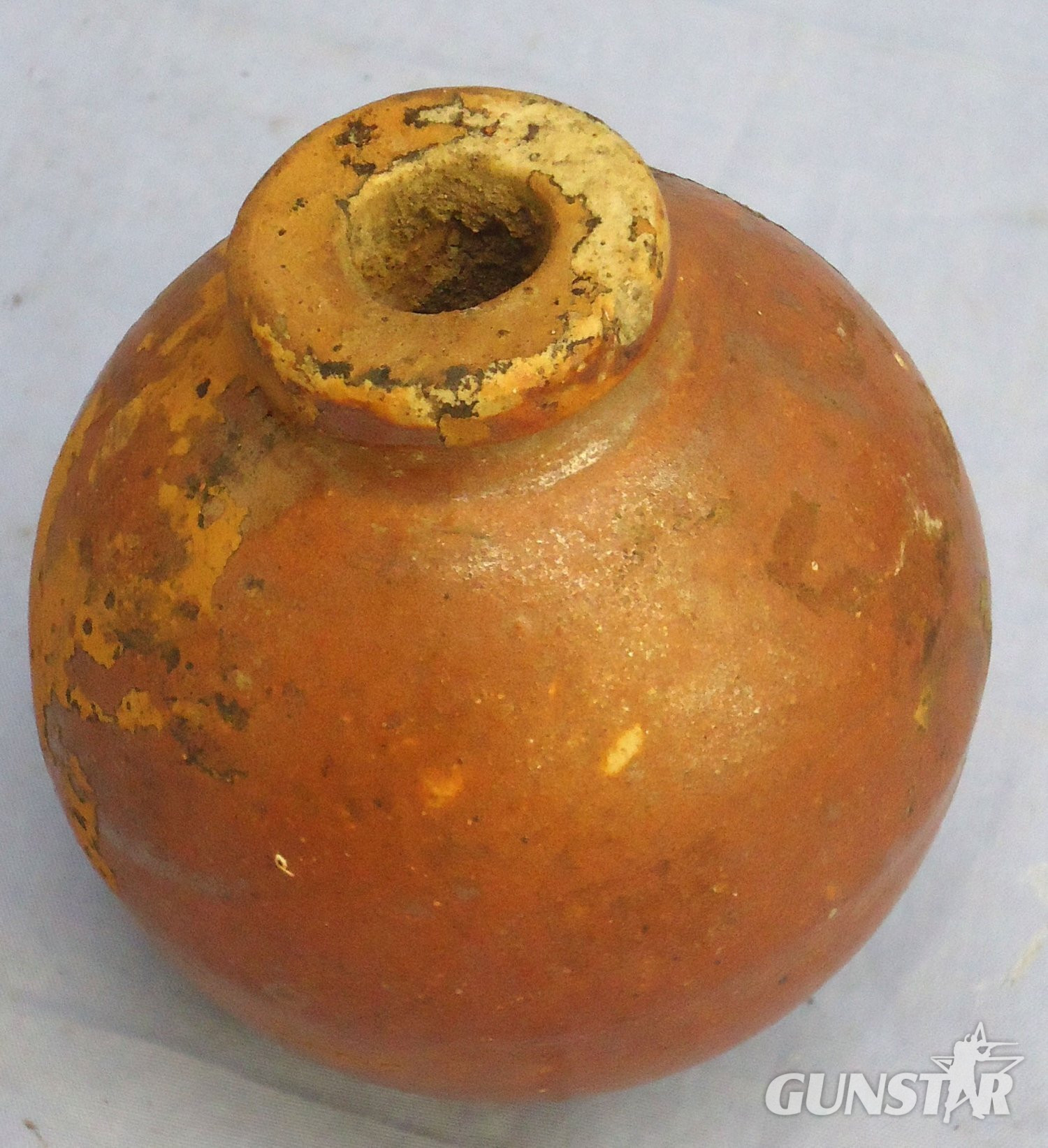 INERT DEACTIVATED. Scarce WW2 Japanese Type 4 Ceramic Fragmentation Hand Grenade. - O 1941 INERT DEACTIVATED. Scarce WW2 Japanese Type 4 Ceramic Fragmentation Hand Grenade. - O 1941  Other Ammunition in 