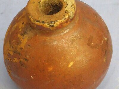 INERT DEACTIVATED. Scarce WW2 Japanese Type 4 Ceramic Fragmentation Hand Grenade. - O 1941 INERT DEACTIVATED. Scarce WW2 Japanese Type 4 Ceramic Fragmentation Hand Grenade. - O 1941  Other Ammunition