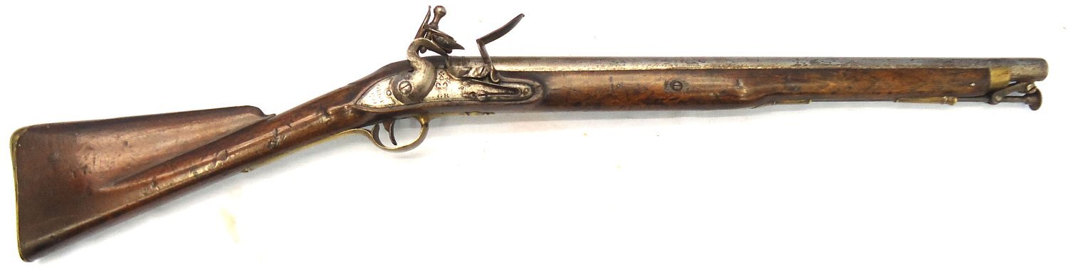 British, Flintlock, 1761 Dated, .65” Calibre Brown Bess Cavalry Carbine with 20“ Barrel Marked to the 2nd Dragoon Guards. - A 1107 British, Flintlock, 1761 Dated, .65” Calibre Brown Bess Cavalry Carbine with 20“ Barrel Marked to the 2nd Dragoon Guards. - A 1107 Muzzleloader .65 Cal Muzzleloader Rifle - {CATEGORY}