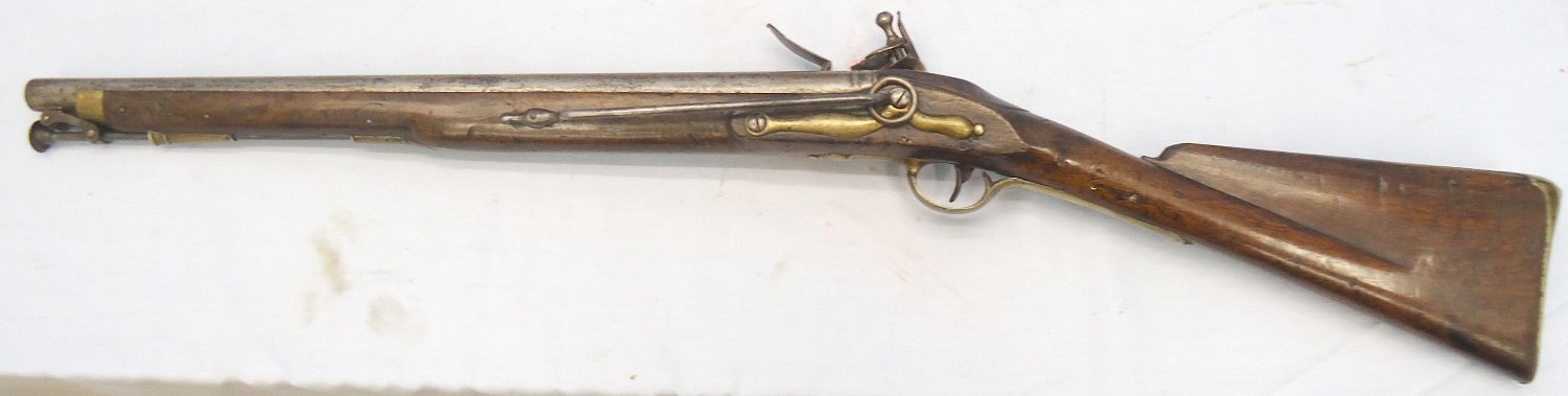 British, Flintlock, 1761 Dated, .65” Calibre Brown Bess Cavalry Carbine with 20“ Barrel Marked to the 2nd Dragoon Guards. - A 1107 British, Flintlock, 1761 Dated, .65” Calibre Brown Bess Cavalry Carbine with 20“ Barrel Marked to the 2nd Dragoon Guards. - A 1107 Muzzleloader .65 Cal Muzzleloader Rifle 
