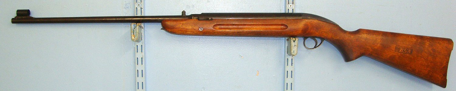  VERY RARE**ONE OF ONLY 14,500** 1st Series, 1st Type, 1950-1954 B.S.A. Club Airsporter .177 Calibre, Under Lever, 'EA' Prefix Serial Number Air Rifle With 1946 Patent Number 607.045 For Piston Head Improvement. Sn 23484:77 air rifle .177