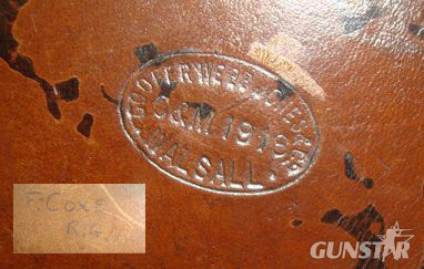  Cooper Webb Jones & Co Walsall Sam Browne Holster For Webley & Enfield MK VI .455" Calibre Service Revolvers By Care & Storage