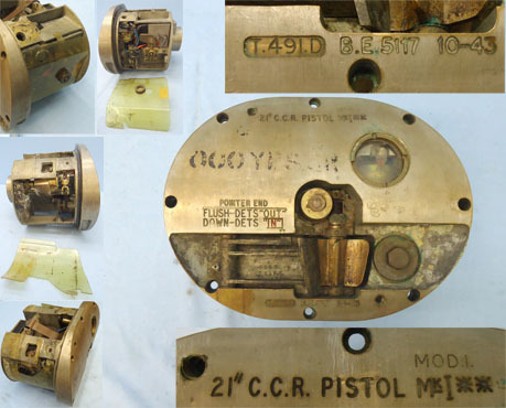 INERT British Naval WW2 (1943 Dated) 21 Inch C.C.R.Pistol Mark 1** Fuse For The  INERT British Naval WW2 (1943 Dated) 21 Inch C.C.R.Pistol Mark 1** Fuse For The  Antique & Militaria