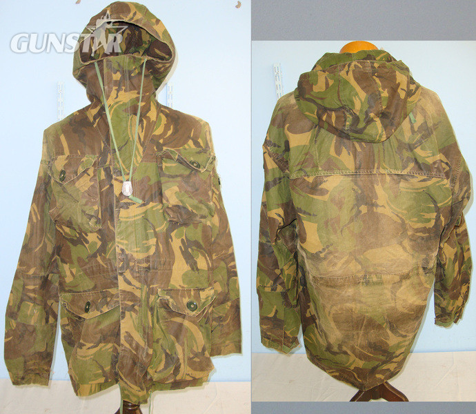 C1970’s / 1980’s Northern Ireland ‘Troubles’ & Falklands War Era British SAS Ventile Windproof Hooded Camouflaged Smock  Clothing in 