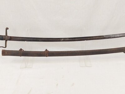 Barn Find 1796 Pattern Light Cavalry Sabre Sword And Scabbard #2 Sword