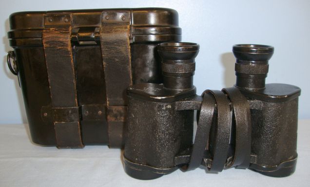  Voigtlaender u. Sohn AG, Braunschweig.  Code  ddx WW2 Nazi German Army Cold Climate 6 X 30 Magnification Binoculars By 'ddx' Voigt Sight & Optic