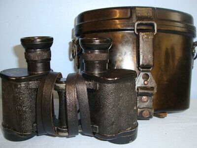 Voigtlaender u. Sohn AG, Braunschweig.  Code  ddx WW2 Nazi German Army Cold Climate 6 X 30 Magnification Binoculars By 'ddx' Voigt Sight & Optic