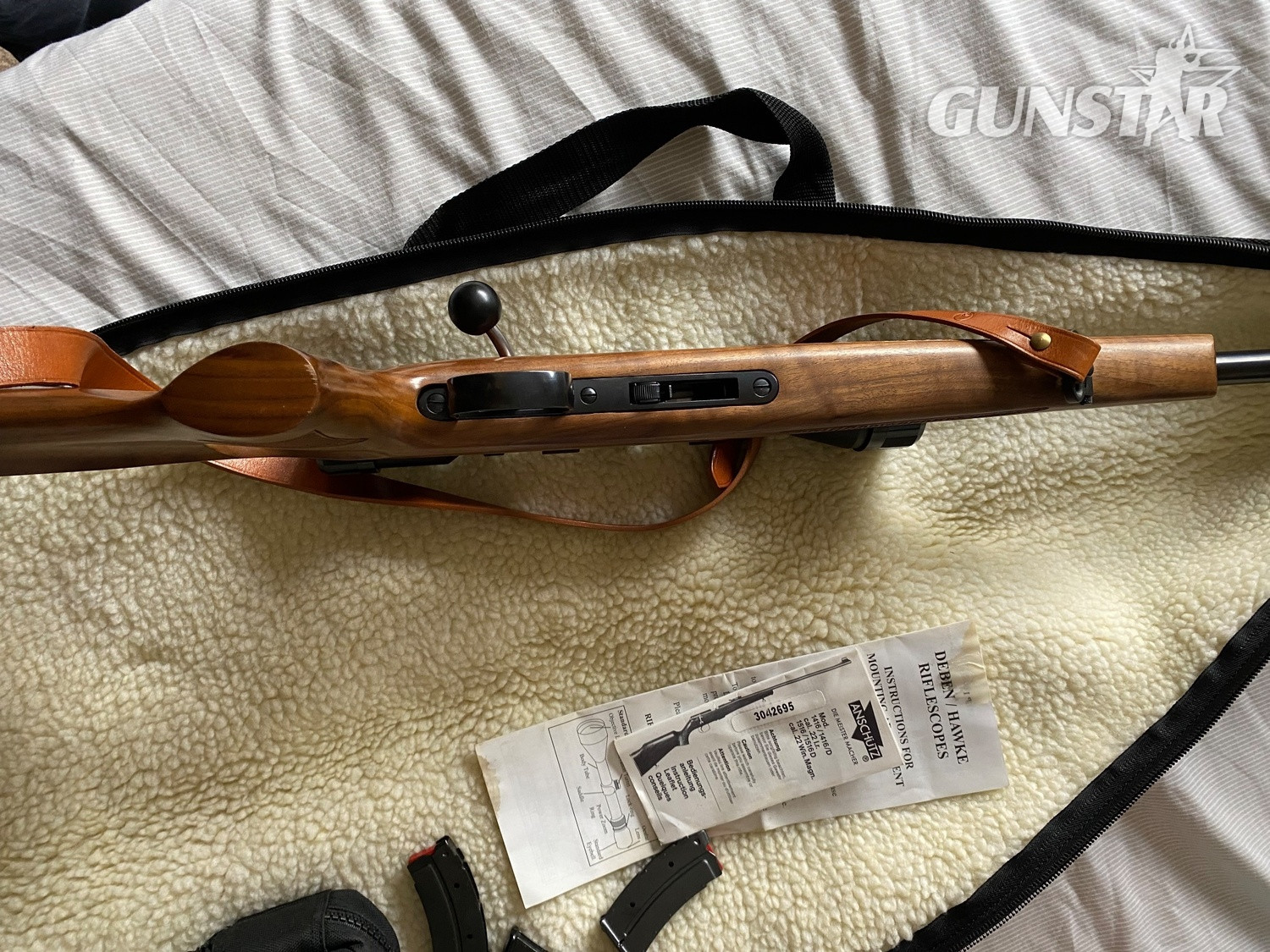 J.G. Anschütz 1417 Thumbhole Bolt Action .22 Extra Long Rifle in 