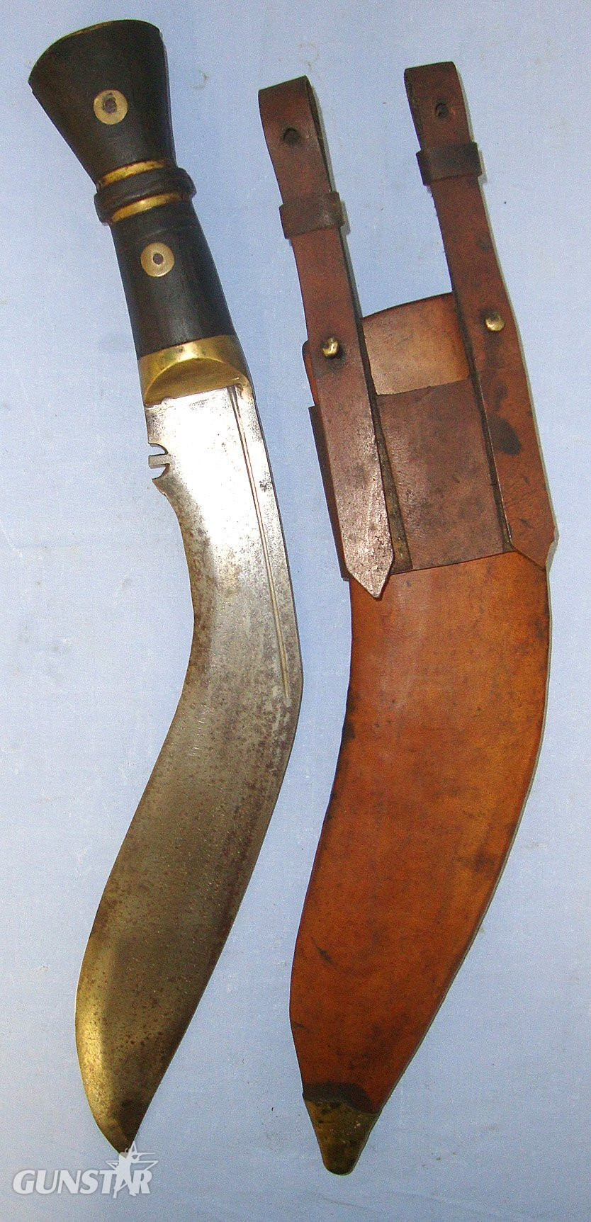  WW1 1917 British WD Military Gurkha’s Kukri With Indian Cossipore WD Arsenal Marks & Scabbard With Frog. Sn 23174:47 Knive