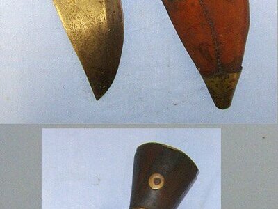 WW1 1917 British WD Military Gurkha’s Kukri With Indian Cossipore WD Arsenal Marks & Scabbard With Frog. Sn 23174:47 Knive