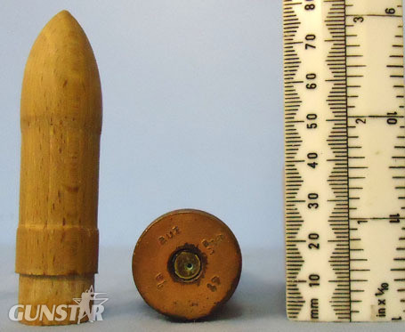  20mm Flak 38 Soluthern (20x138B) Wooden Bulleted Blank Round INERT German Kriegsmarine 20mm Flak 38 Soluthern (20x138B) Wooden Bulleted Blank Antique & Militaria