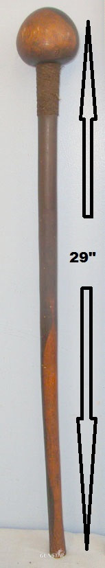 Victorian Hand Crafted African Zulu Warrior’s Large Tropical Hard Wood Knobkerrie / War Club Formed From The Heart Wood (Strongest Part) Of The Tree With Iron Wire Binding. Sn 15012 Victorian Hand Crafted African Zulu Warrior’s Large Tropical Hard Wood Knobkerrie / War Club Formed From The Heart Wood (Strongest Part) Of The Tree With Iron Wire Binding. Sn 15012 Antique & Militaria in 