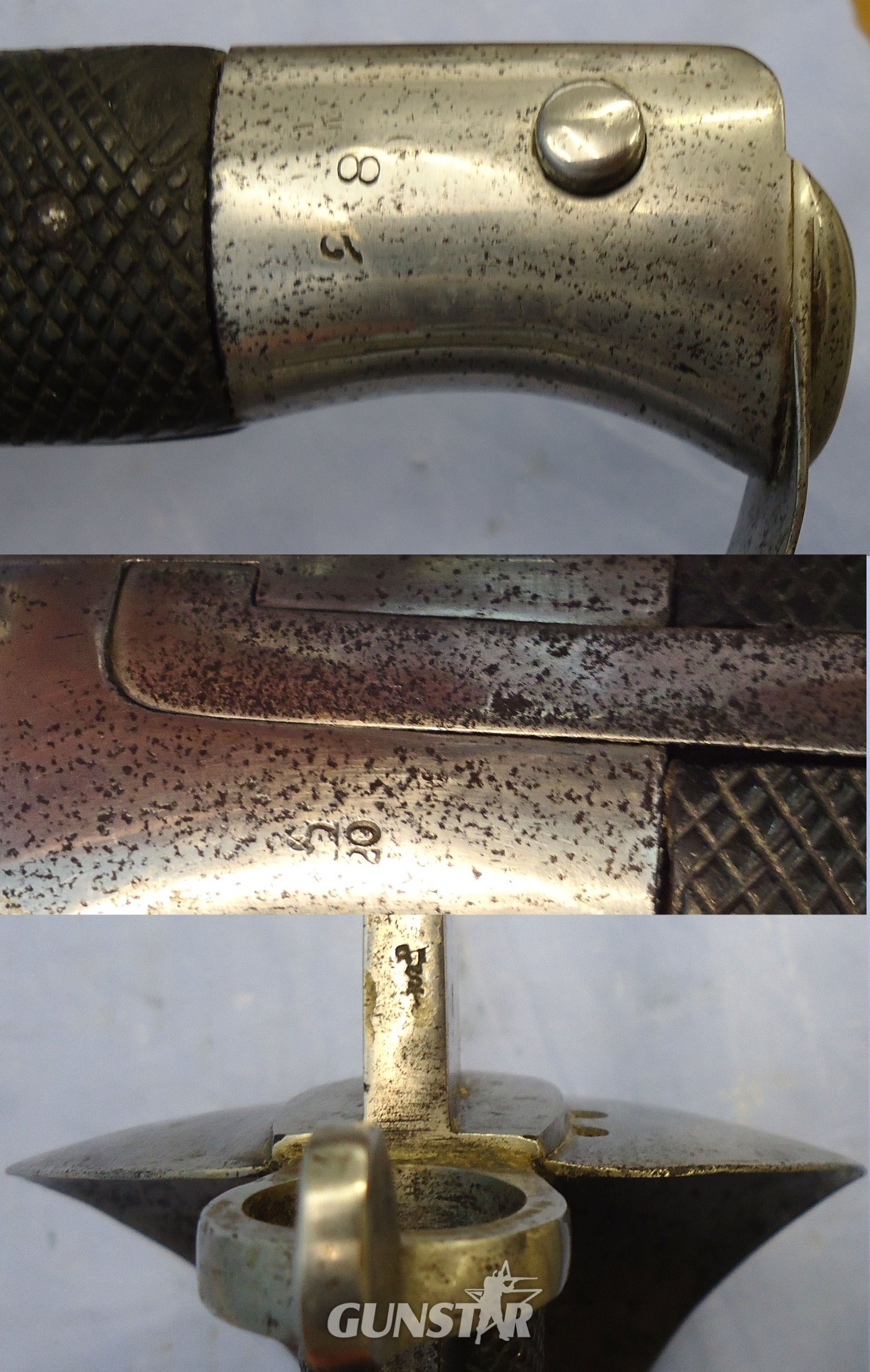 Rare** British Pattern 1859, 2nd Pattern Cutlass Sword Bayonet for the Enfield Pattern 1858 Naval Rifle. Sn 23478:69 Bayonet - {CATEGORY} in 