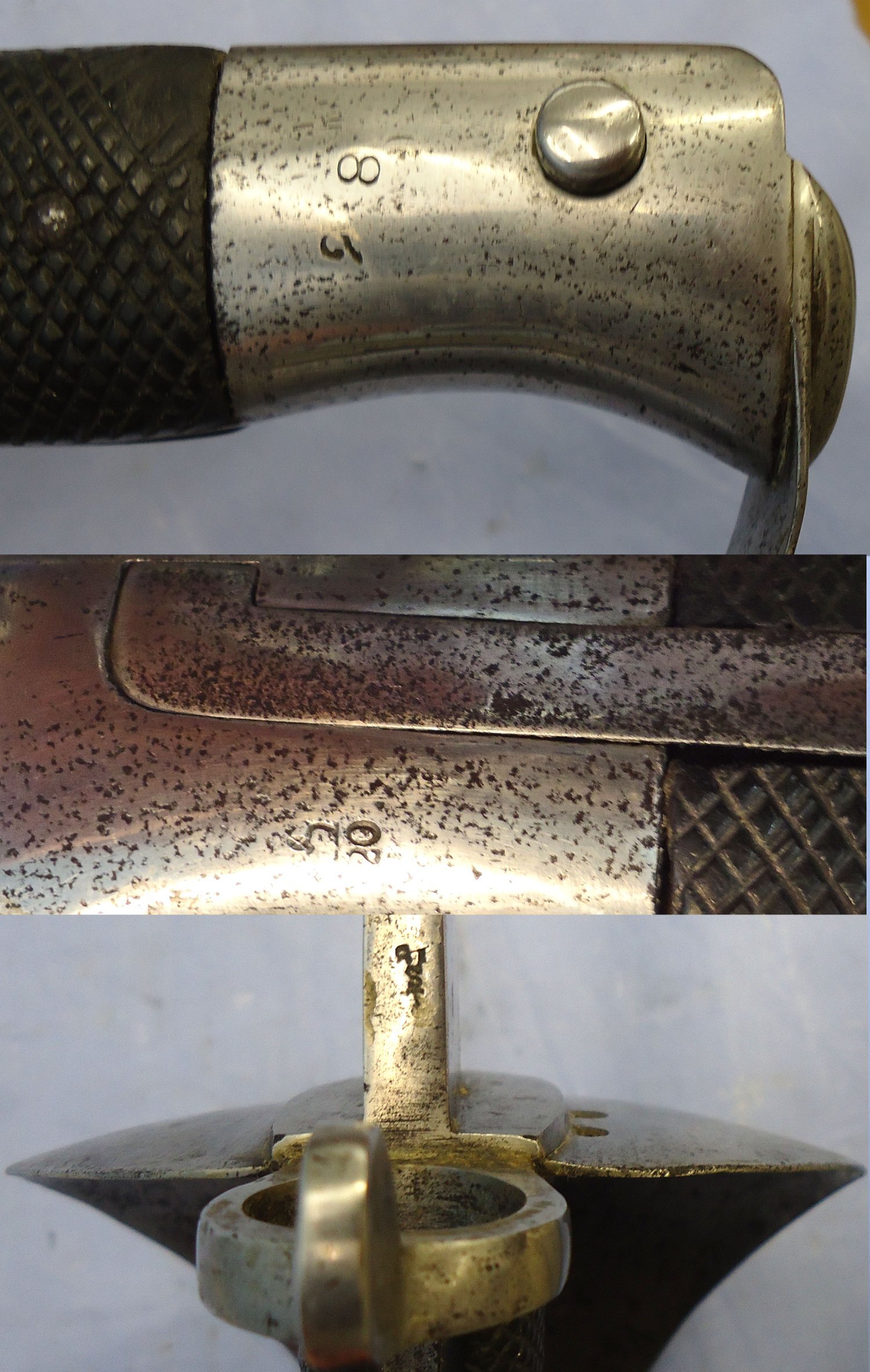 Rare** British Pattern 1859, 2nd Pattern Cutlass Sword Bayonet for the Enfield Pattern 1858 Naval Rifle. Sn 23478:69 Bayonet - {CATEGORY} in 
