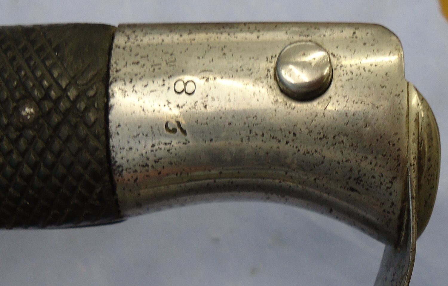 {CATEGORY} - Rare** British Pattern 1859, 2nd Pattern Cutlass Sword Bayonet for the Enfield Pattern 1858 Naval Rifle. Sn 23478:69 Bayonet in 