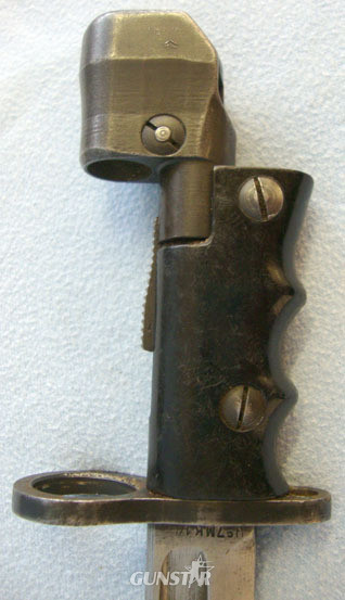 No 7 MK 1/L Swivelling Pommel Bayonet With Black Composite Grips For No 4 Rifles Bayonet