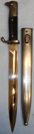 German Dress Bayonet and Scabbard, M98 pattern. BAYO 760. Bayonet