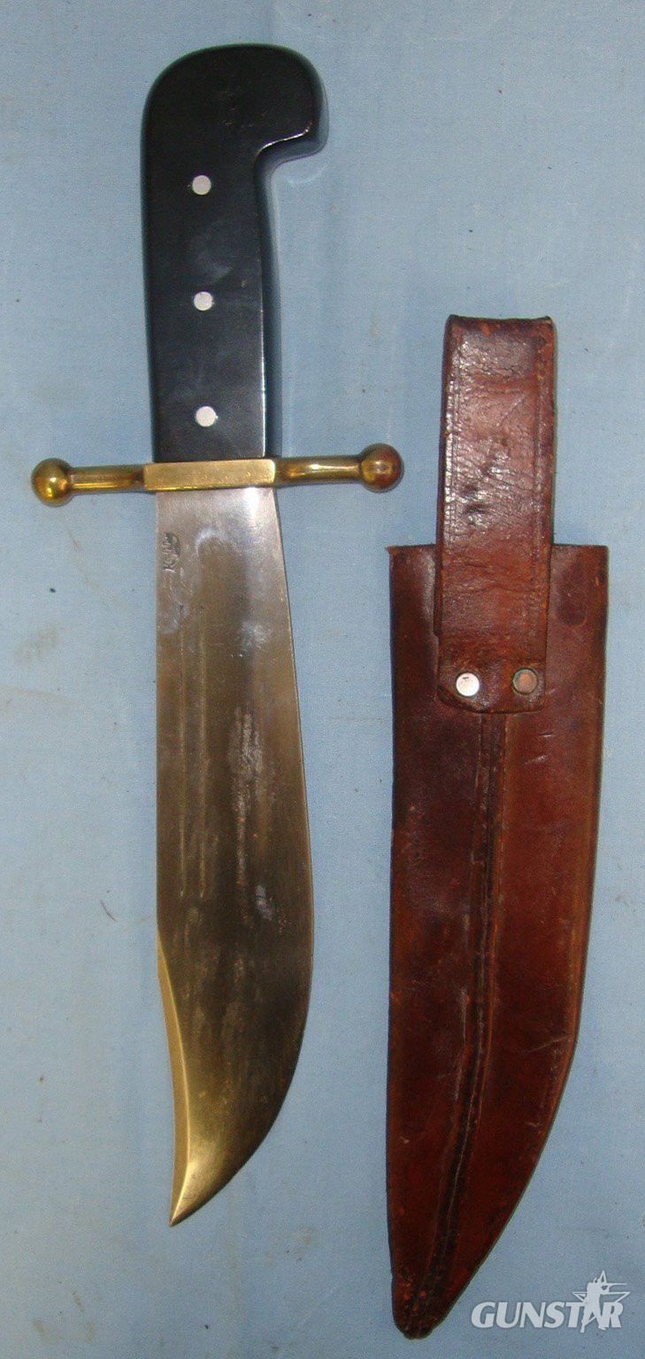  RARE MANUFACTURER**WW2 U.S.M.C. Kinfolks V-44 Combat / Survival Bowie Knife & Scabbard. ED 2544 Knive