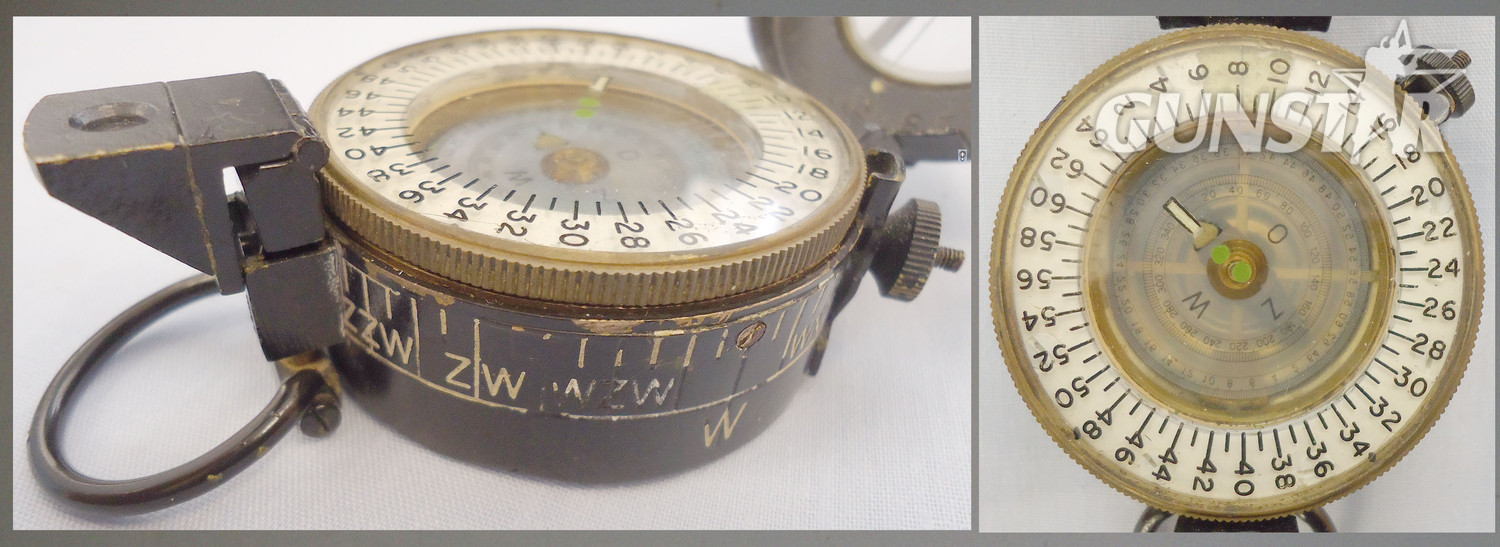 WWII era Prismatic Marching Compass by ‘N.V. OBSERVATOR ROTTERDAM’. MISC 878. WWII era Prismatic Marching Compass by ‘N.V. OBSERVATOR ROTTERDAM’. MISC 878. Antique & Militaria