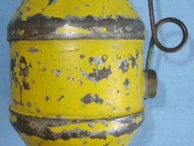 Danish Haanbombe Model 1923 (German Handgranate 343d) M23 Defensive Hand Grenade Danish Haanbombe Model 1923 (German Handgranate 343d) M23 Defensive Hand Grenade Antique & Militaria