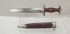 WW2 German M33 SA Dagger By Rare Maker Hugo Linder Dagger