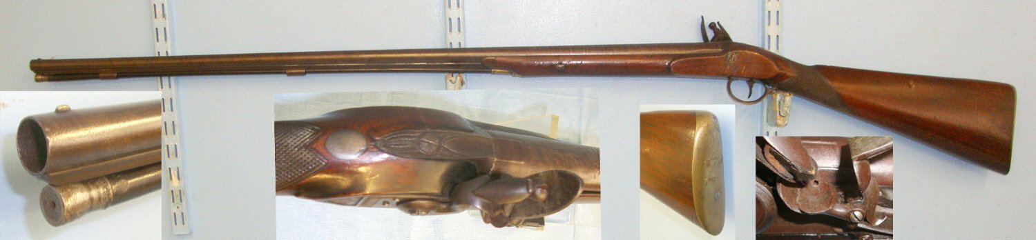  QUALITY MAKER**Late 1700’s – Early 1800’s English Ezekial Baker (London) Single Barrel 25 Bore Muzzle Loading Flintlock Sporting Shotgun. Sn 23700 flintlock Muzzleloader Various