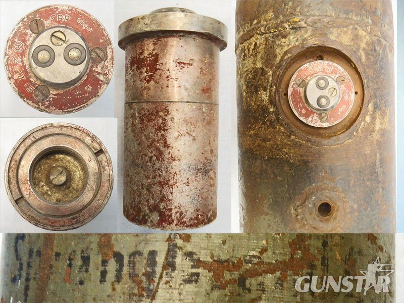  INERT DEACTIVATED. WW2, Rare, German, 50kg Blitzlichtbombe Bl C-50 Photoflash Bomb & Number 9 Electrical Time Fuze. - O 2159 50kg Blitzlichtbombe Bl C-50 Photoflash Bomb & Number 9 Electrical Time Fuze. - O 2159  Other Ammunition