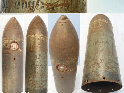 INERT DEACTIVATED. WW2, Rare, German, 50kg Blitzlichtbombe Bl C-50 Photoflash Bomb & Number 9 Electrical Time Fuze. - O 2159 50kg Blitzlichtbombe Bl C-50 Photoflash Bomb & Number 9 Electrical Time Fuze. - O 2159  Other Ammunition