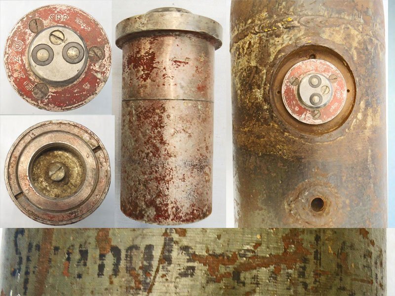  INERT DEACTIVATED. WW2, Rare, German, 50kg Blitzlichtbombe Bl C-50 Photoflash Bomb & Number 9 Electrical Time Fuze. - O 2159 50kg Blitzlichtbombe Bl C-50 Photoflash Bomb & Number 9 Electrical Time Fuze. - O 2159  Other Ammunition