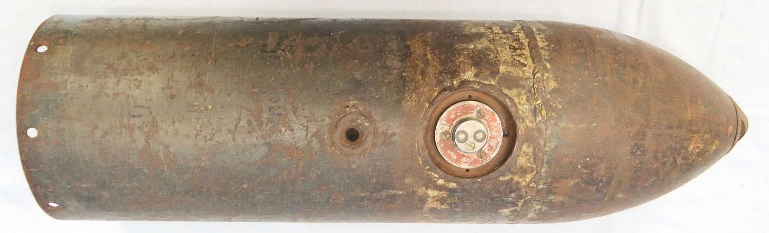 INERT DEACTIVATED. WW2, Rare, German, 50kg Blitzlichtbombe Bl C-50 Photoflash Bomb & Number 9 Electrical Time Fuze. - O 2159 50kg Blitzlichtbombe Bl C-50 Photoflash Bomb & Number 9 Electrical Time Fuze. - O 2159  Other Ammunition - {CATEGORY} in 