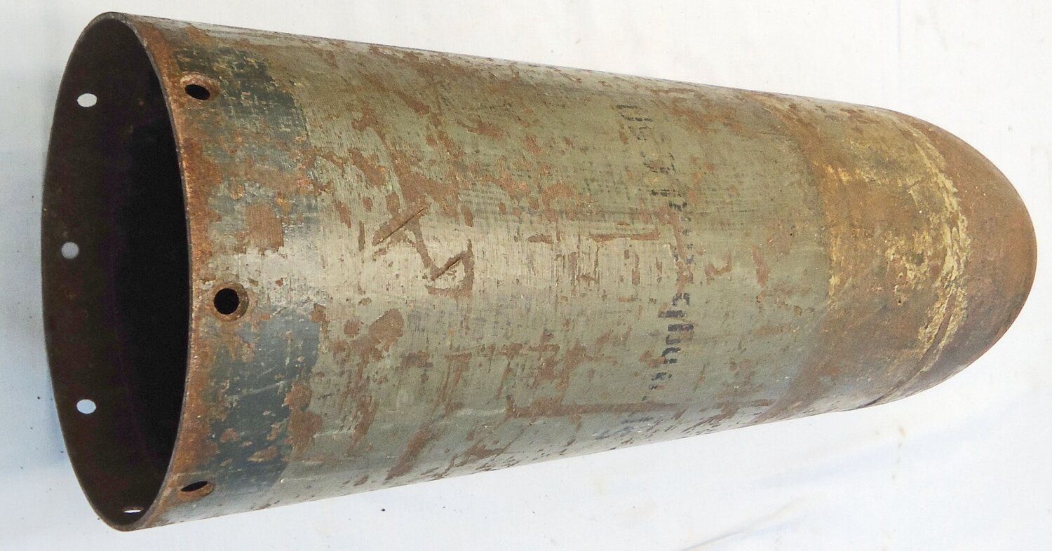 {CATEGORY} - INERT DEACTIVATED. WW2, Rare, German, 50kg Blitzlichtbombe Bl C-50 Photoflash Bomb & Number 9 Electrical Time Fuze. - O 2159 50kg Blitzlichtbombe Bl C-50 Photoflash Bomb & Number 9 Electrical Time Fuze. - O 2159  Other Ammunition in 