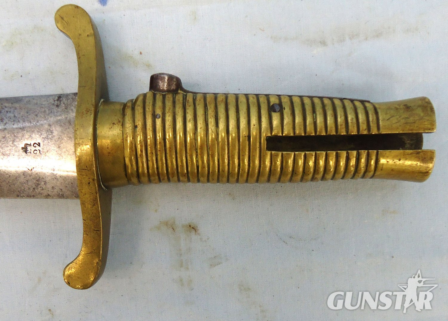 {CATEGORY} - Rare, British 1st Pattern Brunswick Rifle Sword Bayonet BAYO 372 Bayonet in 